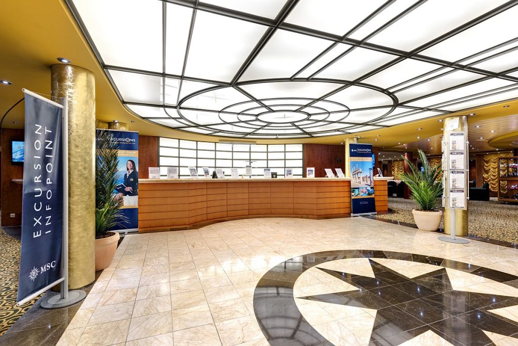 MSC Sinfonia, Shore Excursions Office
